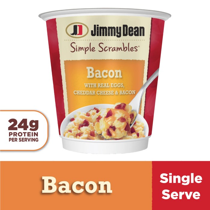 Jimmy dean breakfast nutrition facts