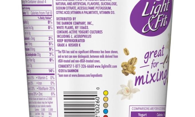 Light Yogurt Nutrition Facts A Comprehensive Guide