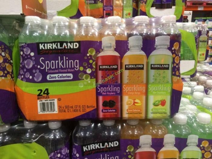 Kirkland sparkling water nutrition facts